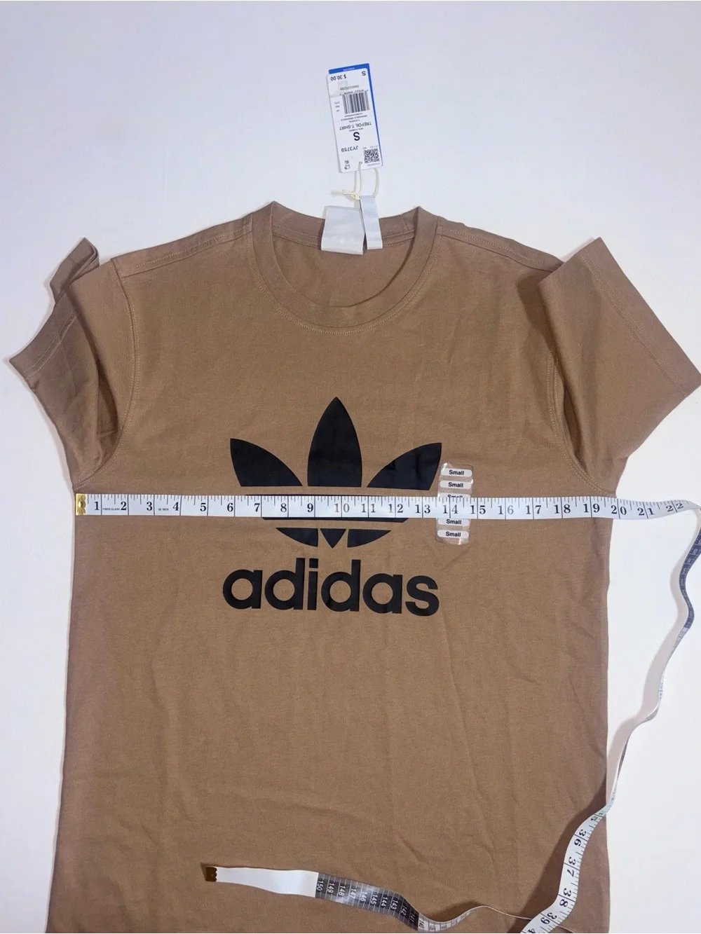 Adidas Originals Trefoil Tee-Shirt In Light Brown - Men’s Size S